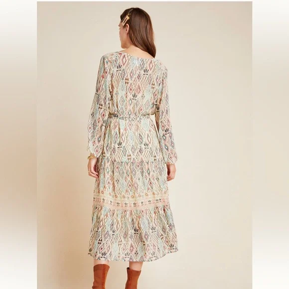 Anthropologie Sharona shimmer midi dress size S - Picture 2 of 6